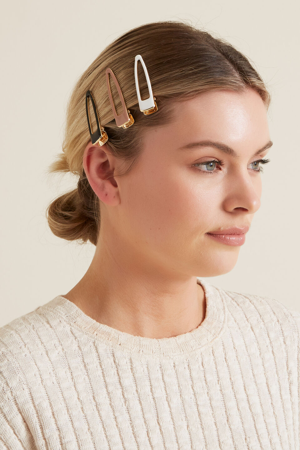 Enamel Hair Clips  