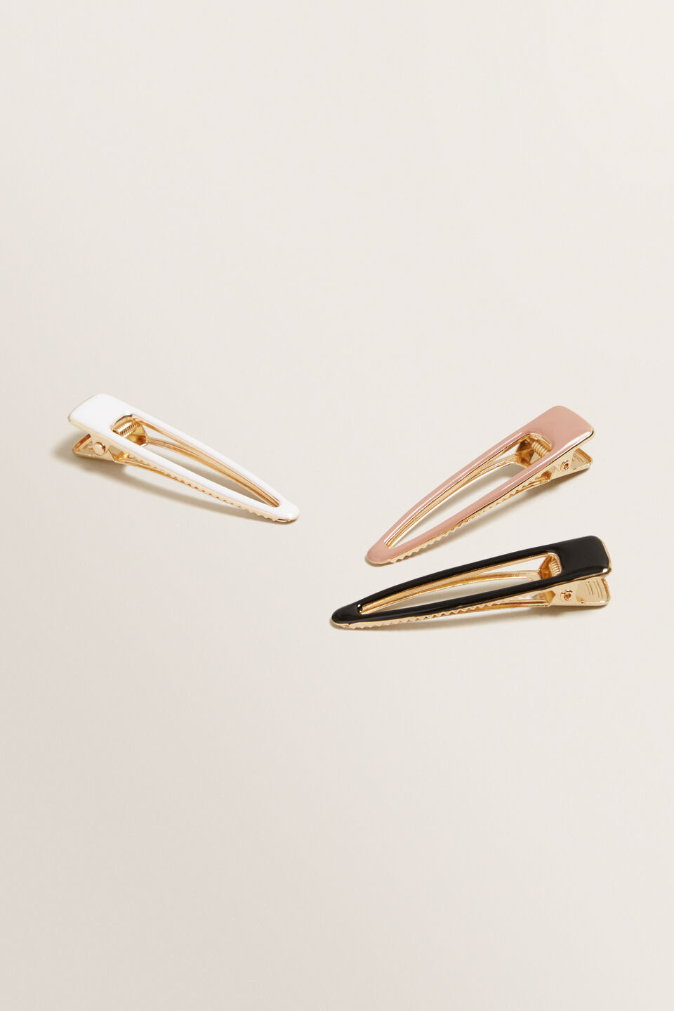 Enamel Hair Clips  