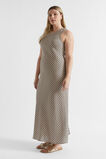 Linen Geo Midi Dress  Champagne Geo  hi-res