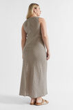Linen Geo Midi Dress  Champagne Geo  hi-res