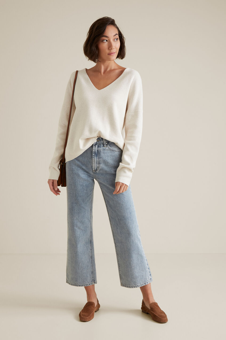 V Neck Essential Sweater  
