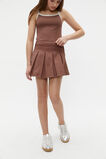 Pleat Skort  Cocoa  hi-res