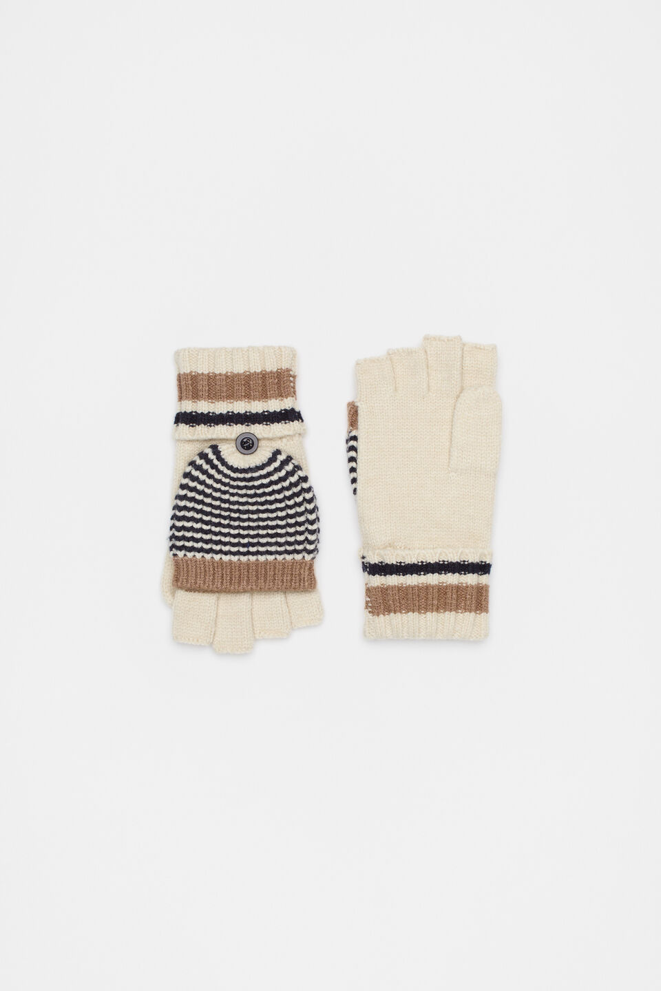 Varied Stripe Mittens  Multi