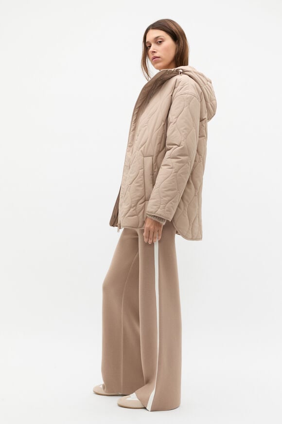Boxy Quilted Jacket  Cookie  hi-res