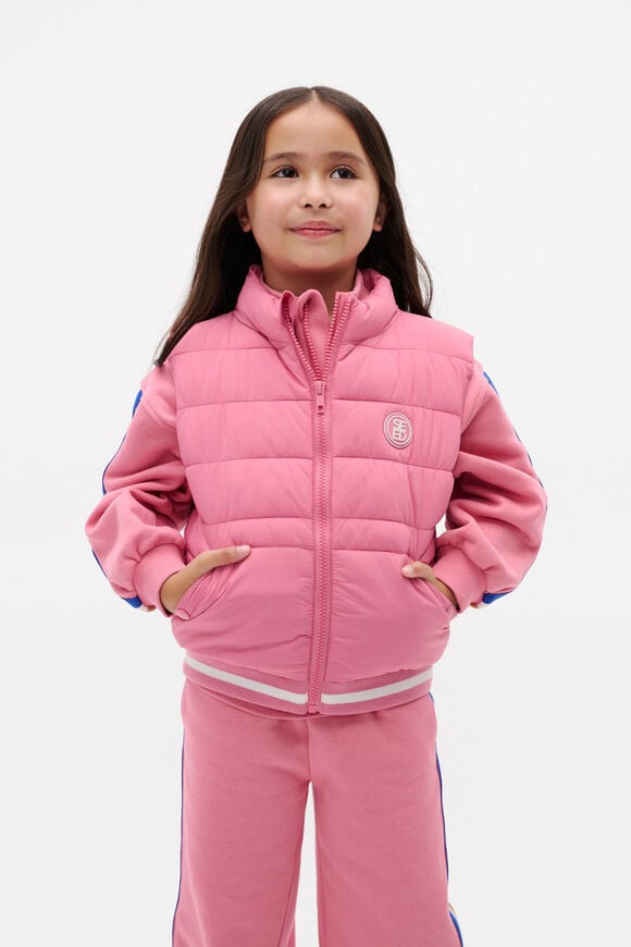 Essential Logo Vest  Raspberry  hi-res