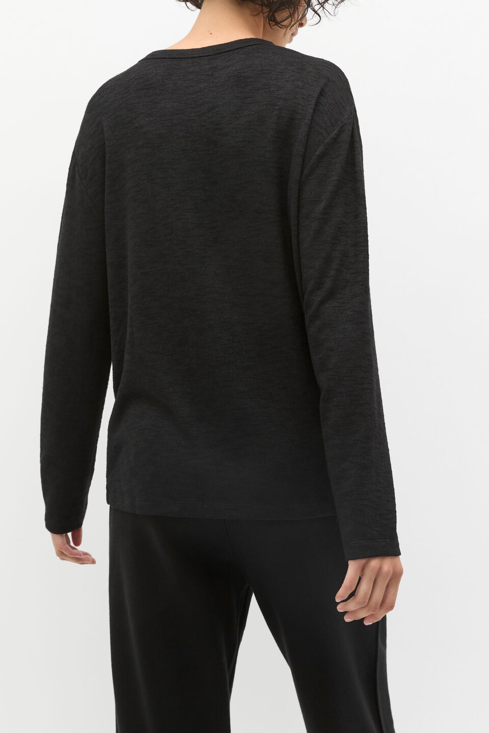 Supersoft Long Sleeve Top  Black