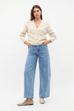 Merino Wool V Neck Pocket Cardigan  Oat Marle  hi-res