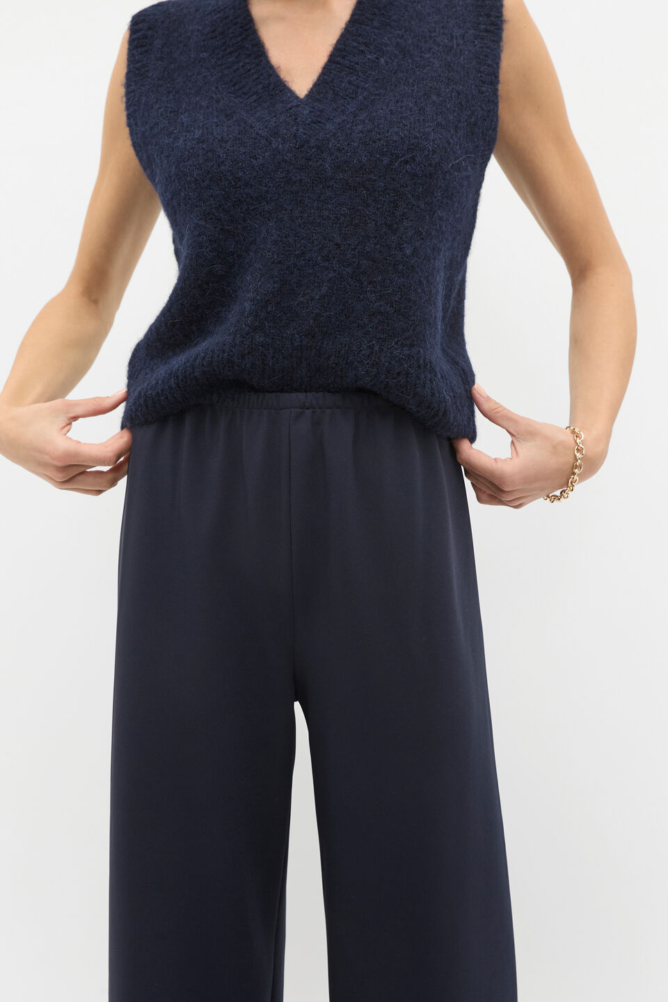 Easy Wide Leg Pant  Twilight Blue