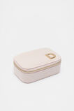 Initials Mini Jewellery Case Rose Petal  D  hi-res