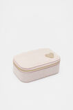 Initials Mini Jewellery Case Rose Petal  Heart  hi-res
