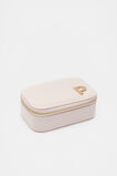 Initials Mini Jewellery Case Rose Petal  P  hi-res