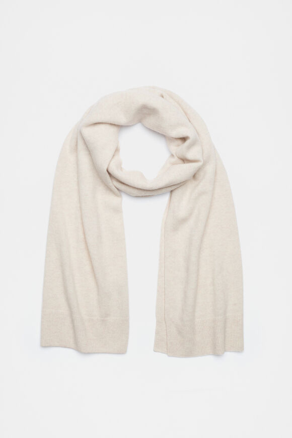 Cashmere Scarf  Oat Marle  hi-res
