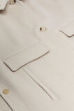 Wool Trench Cape  Oat Marle  hi-res