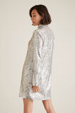 High Neck Sequin Dress    hi-res