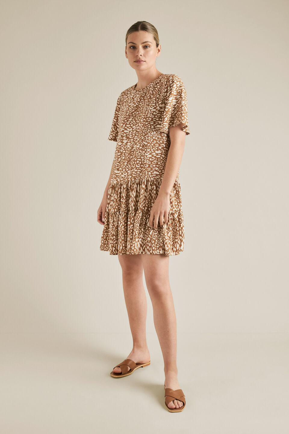 Drop-Waist Animal Dress  