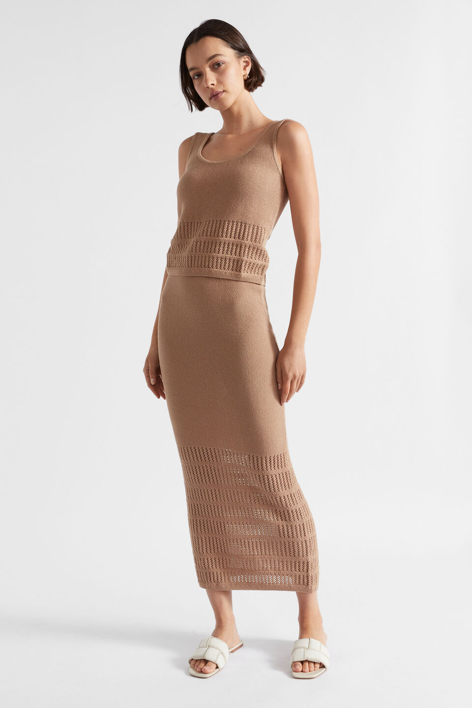 Crochet Panelled Skirt  Barley