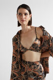 Satin Abstract Floral Bralette  Abstract Floral  hi-res