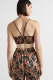 Satin Abstract Floral Bralette  Abstract Floral  hi-res