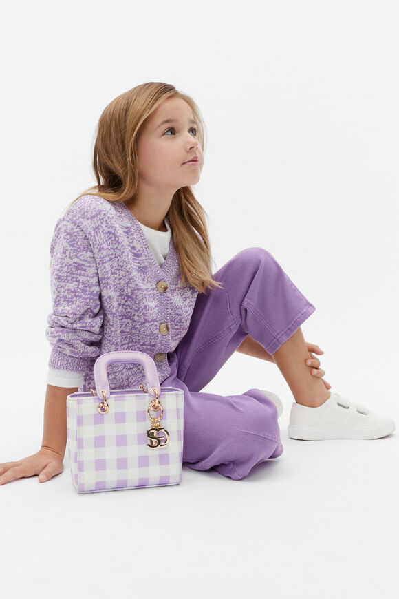 Mixy Knit Cardigan  Violet  hi-res