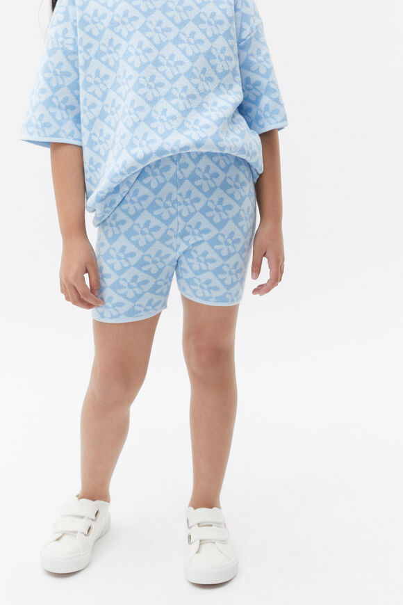 Knit Bike Short  Dove Blue  hi-res