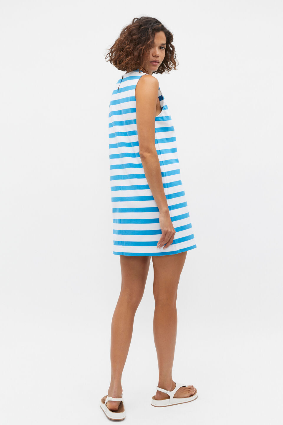 Jersey Mini Shift Dress  Amalfi Stripe