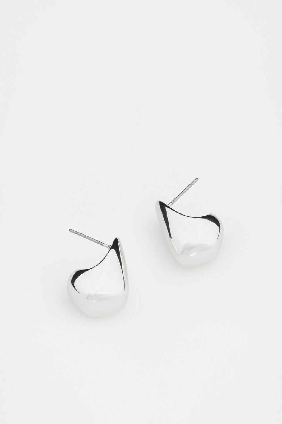Angular Hoop  Silver