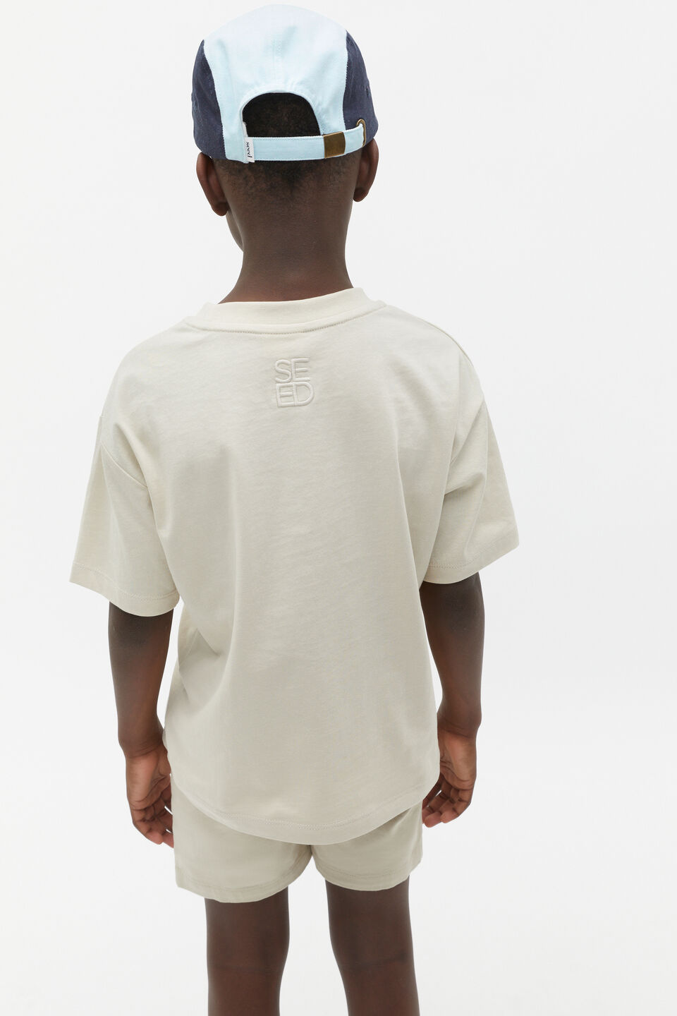 Spliced Tee  Cool Stone