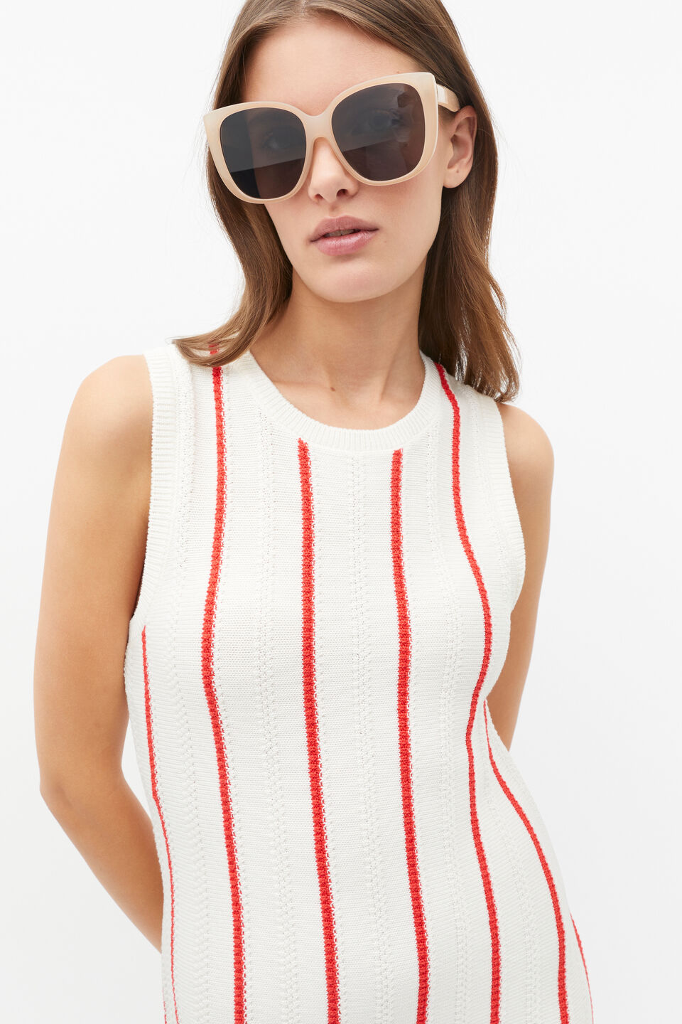 Nicola D Frame Sunglasses  Nougat