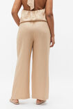 Core Linen Wide Leg Tie Pant  Nougat  hi-res