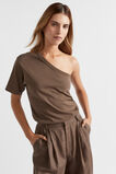 One Shoulder Boxy Tee  Affogato  hi-res