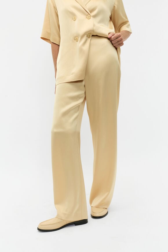 Satin Wide Leg Pant  Marzipan  hi-res