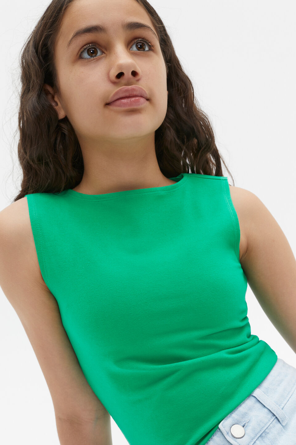 Essential Tank  Jade Green