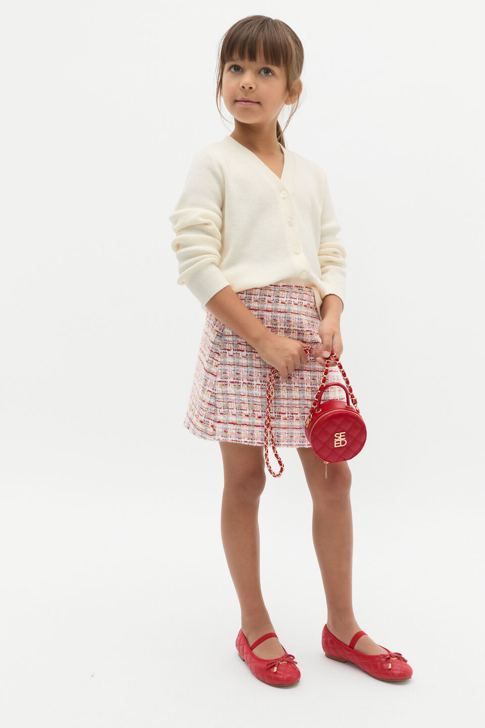 Mini Quilted Bag  Chilli Red