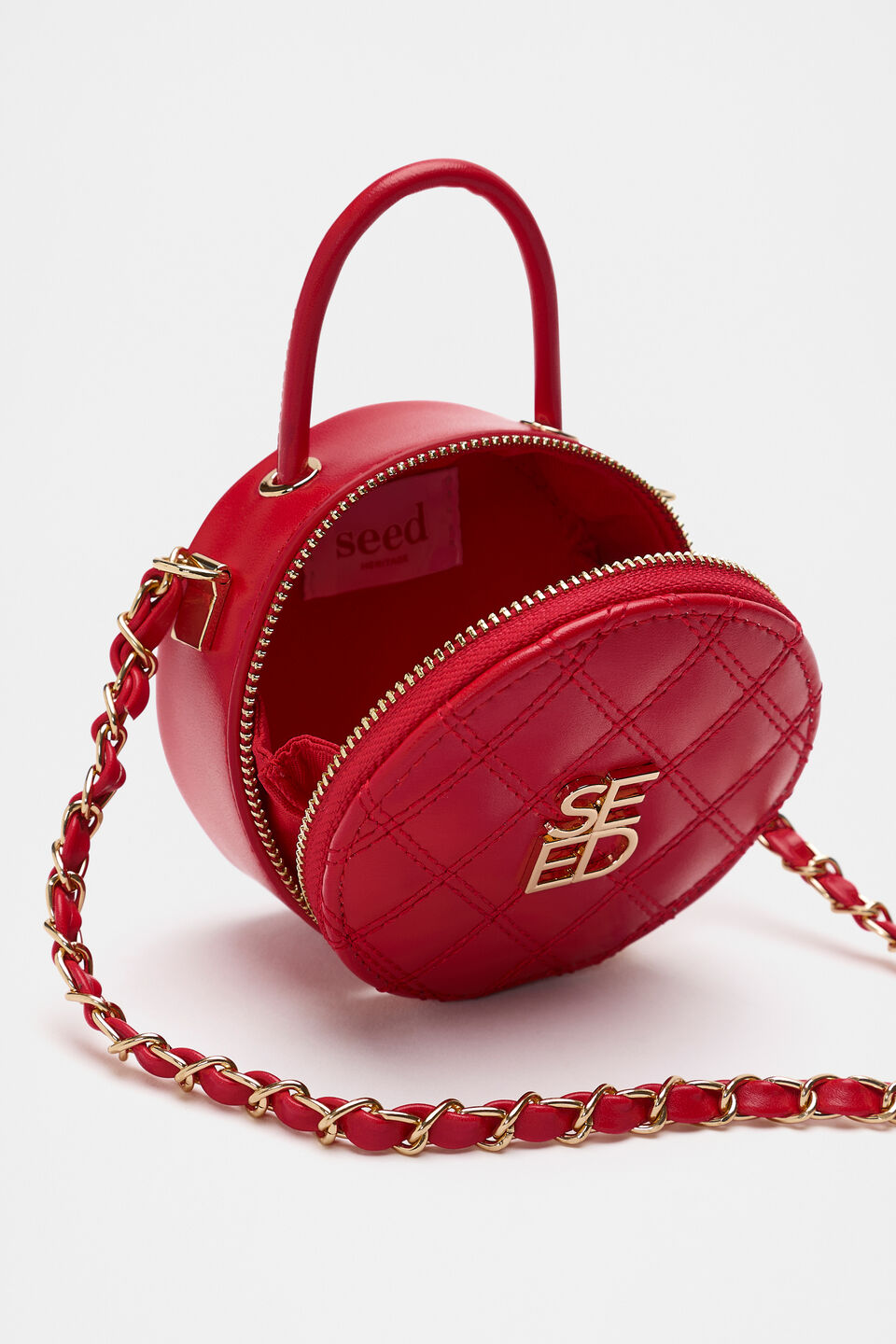 Mini Quilted Bag  Chilli Red