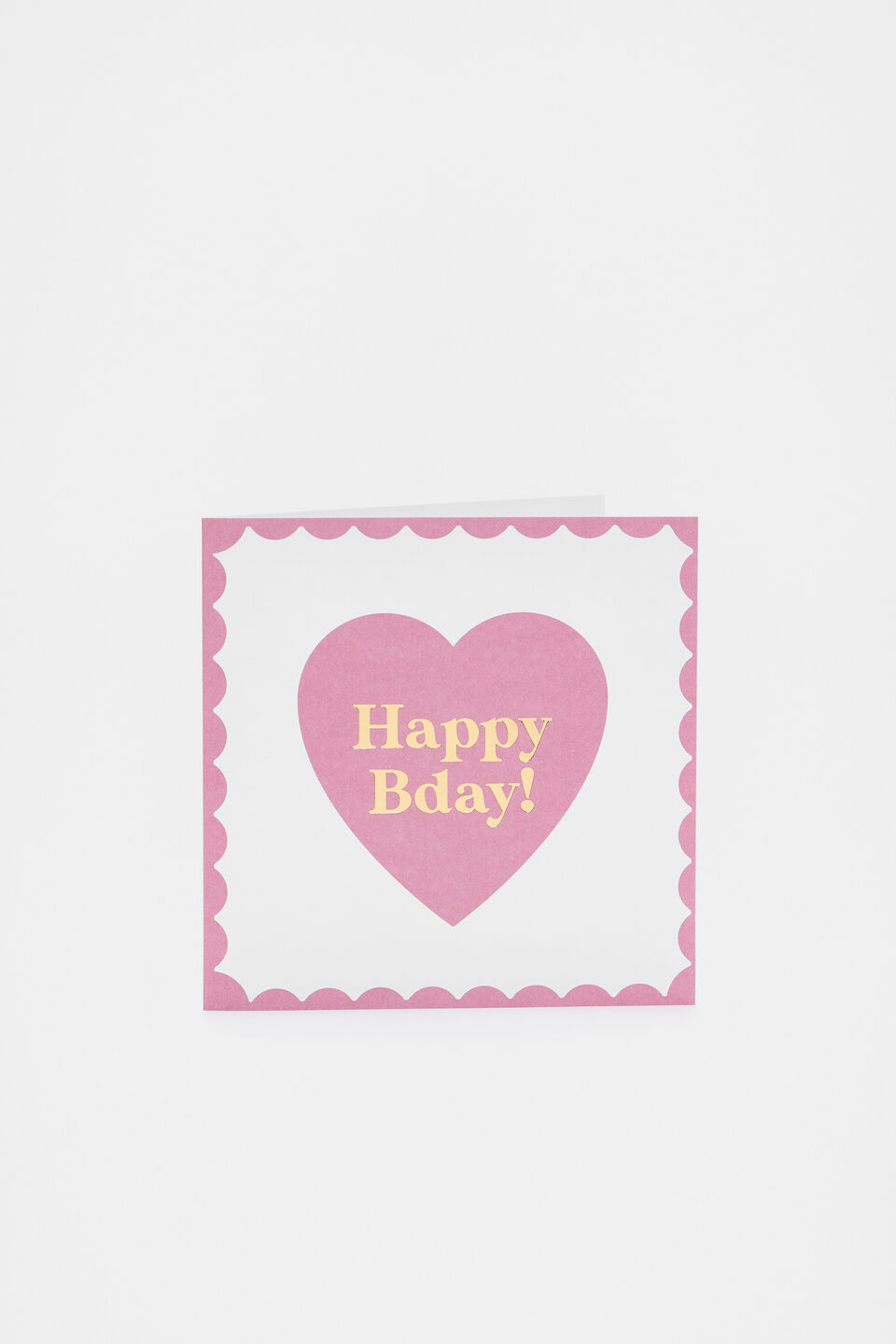 Happy Bday Heart Card  Multi
