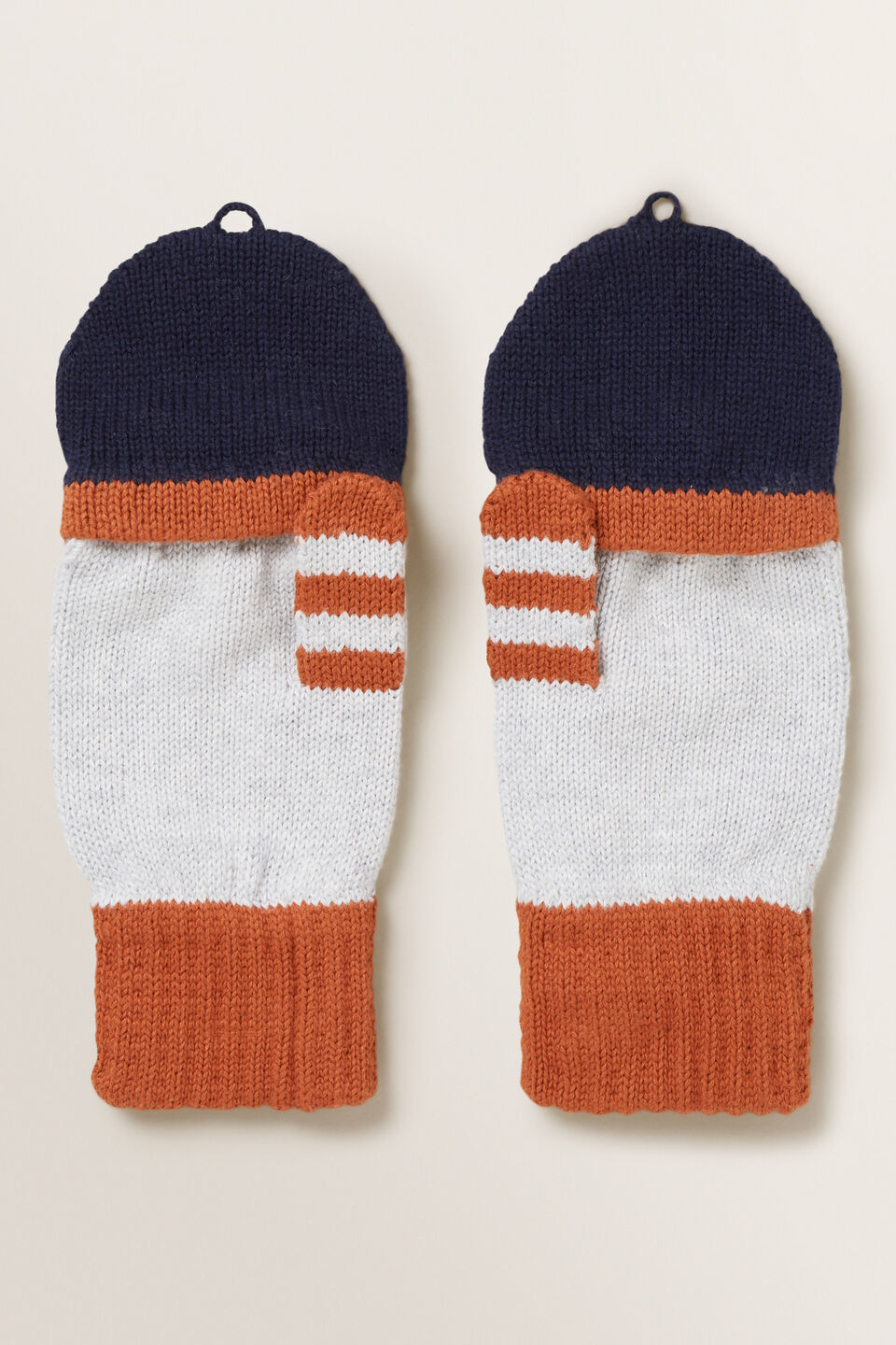 Colour Block Mittens  
