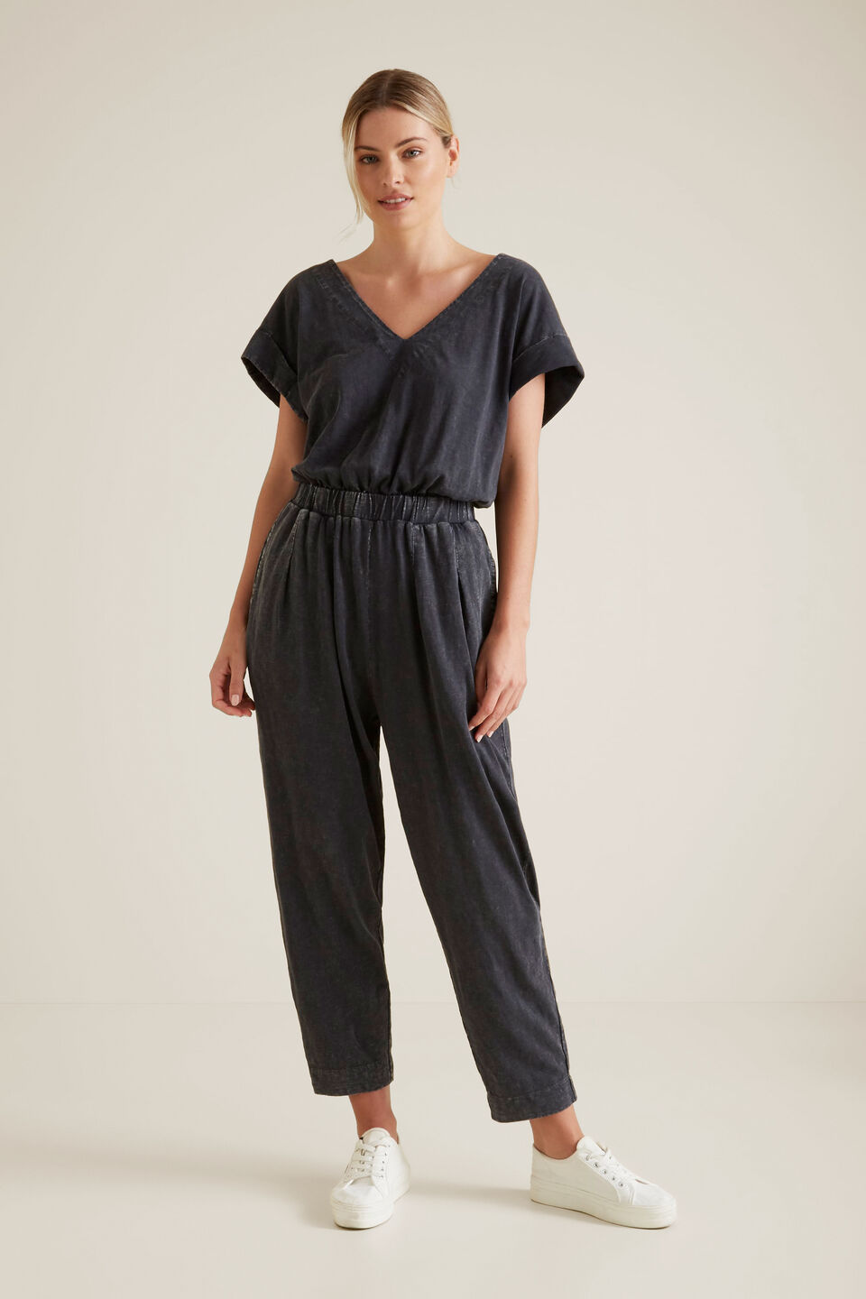Washed Back Jumpsuit  