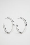 Large Hoop  Silver  hi-res