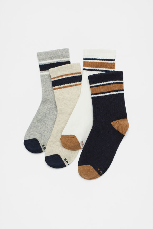 Stripe Rib 4 Pack  Multi  hi-res