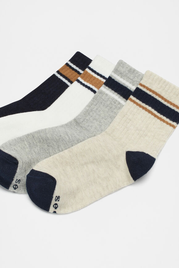 Stripe Rib 4 Pack  Multi  hi-res