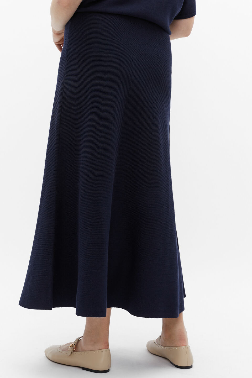 Knit Circle Skirt  Midnight Sky