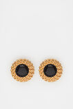 Vintage Enamel Stud  Antique Gold  hi-res