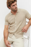 Button Down Cable Knit  Sandshell  hi-res