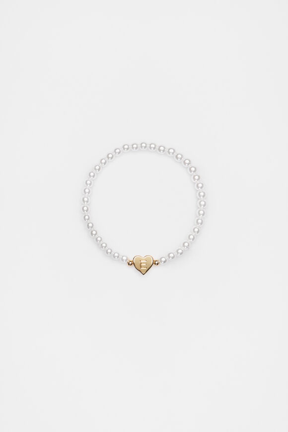 Initial Pearl Bracelet  E  hi-res