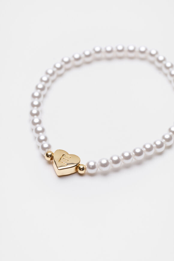 Initial Pearl Bracelet  E  hi-res