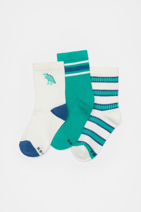 Dino Stripe 3 Pack  Multi  hi-res