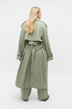 Soft Suiting Trench  Pale Olive  hi-res