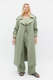 Soft Suiting Trench  Pale Olive  hi-res