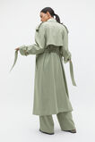 Soft Suiting Trench  Pale Olive  hi-res