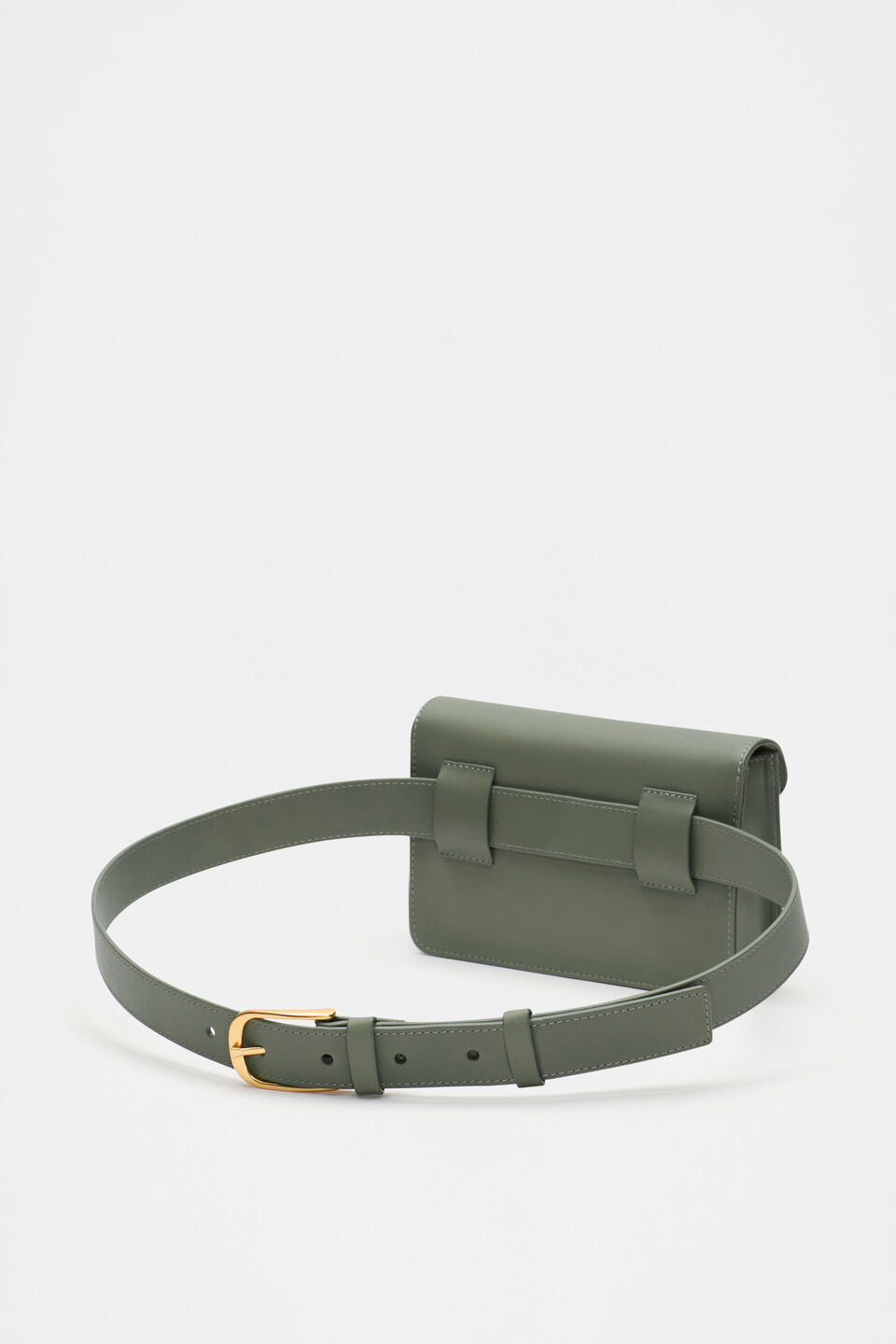 Leather Belt Bag  Martini
